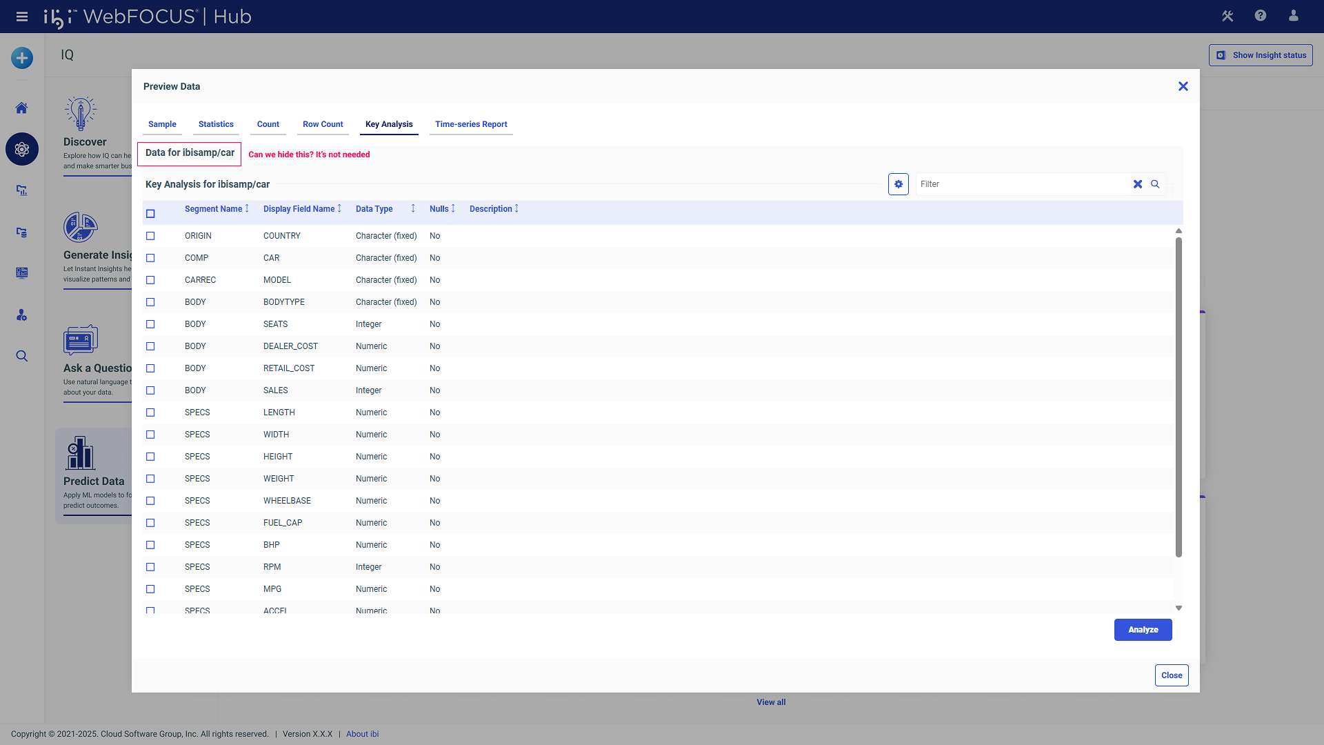 Preview Data - Analysis